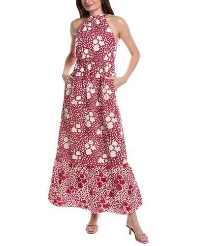 Shop Garrie B Halter Maxi Dress In Pink