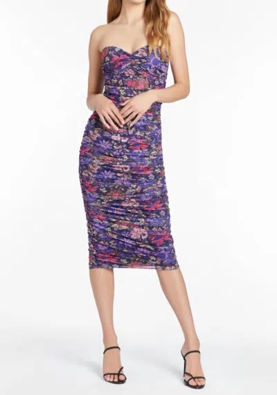 Shop Amanda Uprichard Lopez Dress In Aracelli In Purple