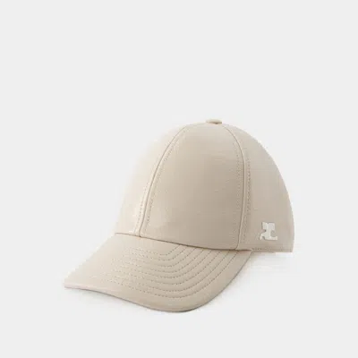 Shop Courrèges Caps & Hats In Grey