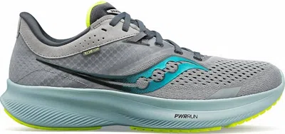Shop Saucony Men's Ride 16 In Fossil/palm In Grey