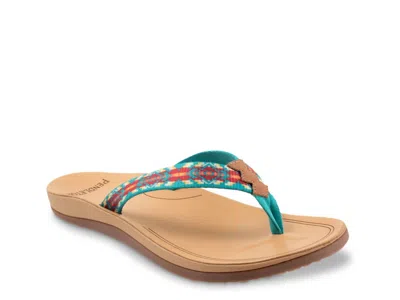 Shop Pendleton Carico Lake Flip Flop Sandal In Turquoise In Multi