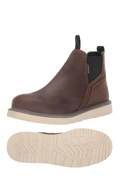 Shop Wolverine Men's Trade Wedge Soft Toe Ankle Boot In Sudan Brown