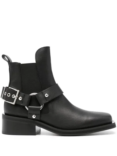 Shop Ganni Boots In Black