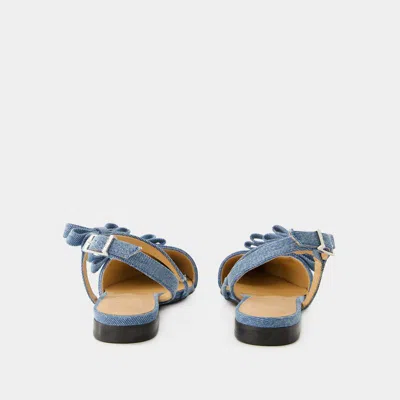 Shop Ganni Sandals In Blue