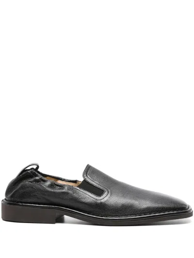 Shop Lemaire Soft Loafers Shoes In Black