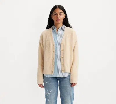 Shop Levi's Gallery Cardigan Clothing In Nude & Neutrals