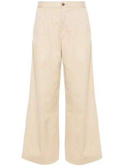 Shop Levi's Pleated Wideleg Trouser Clothing In Nude & Neutrals