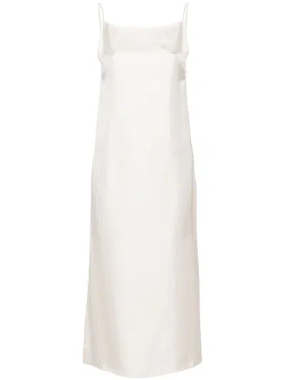 Loulou Studio Sulum Silk Midi Dress In Pink & Purple