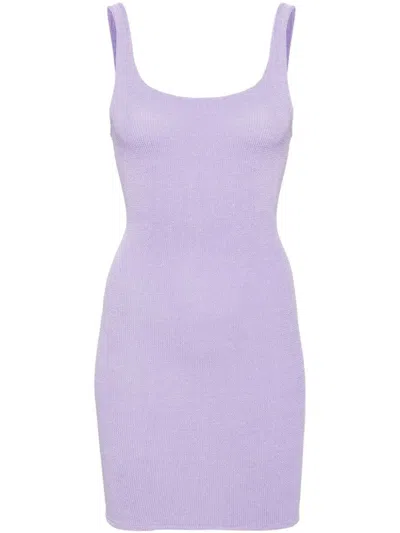 Shop Mc2 Saint Barth Mini Dress In Purple