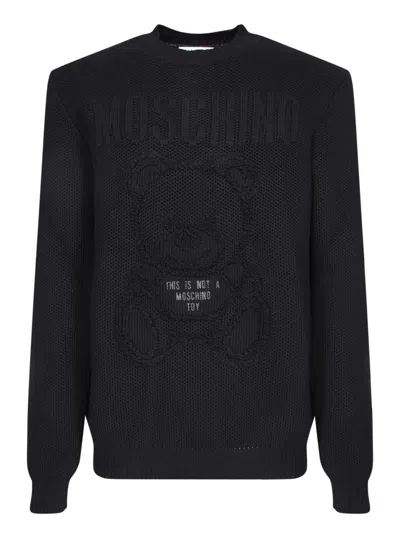 Shop Moschino Knitwear In Black