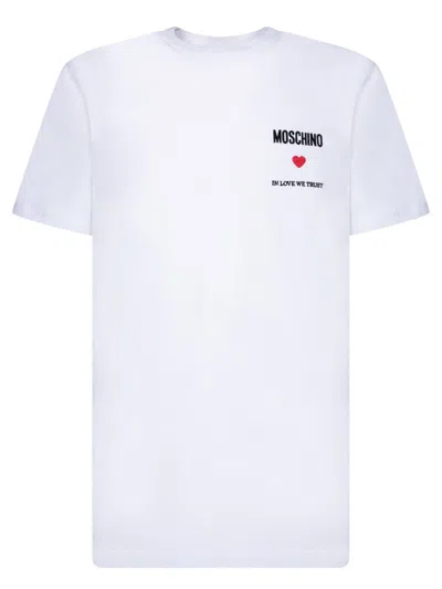 Shop Moschino T-shirts In White