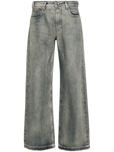 Shop Rick Owens Drkshdw Wide Leg Denim Jeans In Clear Blue