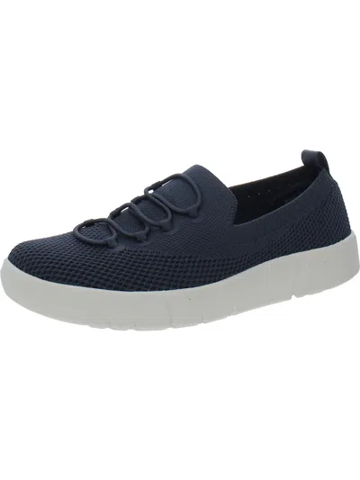 Shop Baretraps Blaire Womens Fitness Lifestyle Slip-on Sneakers In Blue