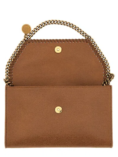 Shop Stella Mccartney "falabella" Wallet Bag In Buff