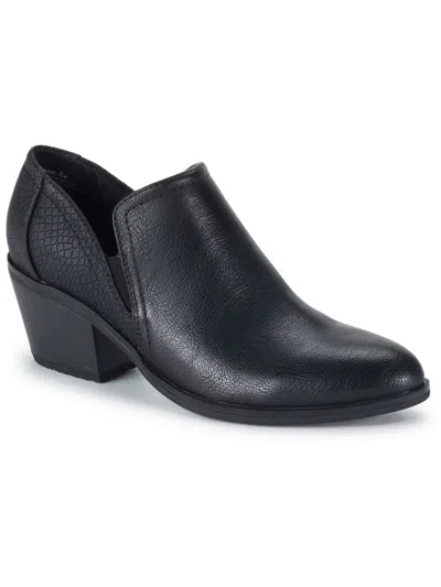 Shop Baretraps Slaine Womens Comfort Insole Faux Leather Ankle Boots In Black