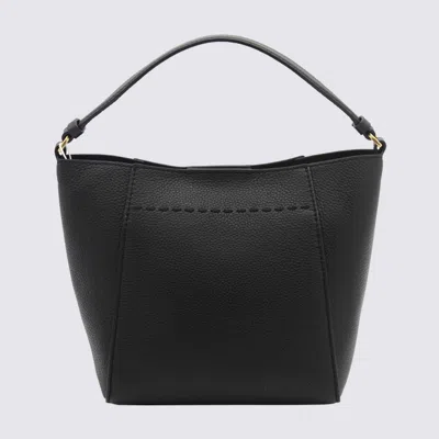 Shop Tory Burch Black Leather Mcgraw Shoulder Bag