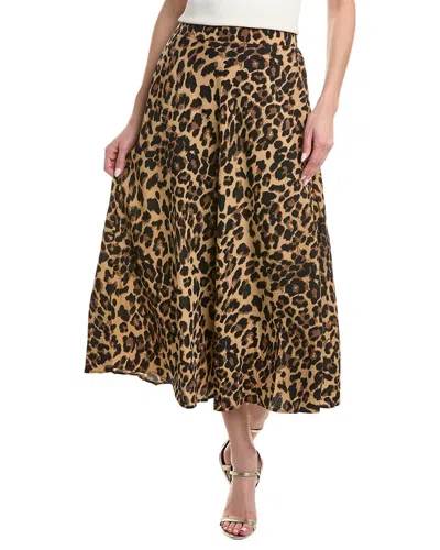 Shop Emmie Rose Maxi Skirt In Brown