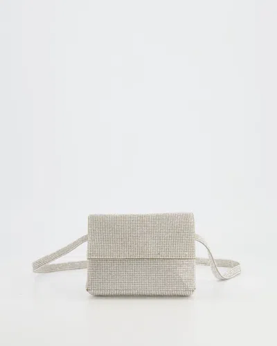 Shop Nué Crystal-embellished Rosa Belt Bag Rrp £600 In Beige