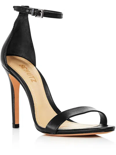 Shop Schutz Cadey Lee Womens Ankle Strap Dress Sandals In Black