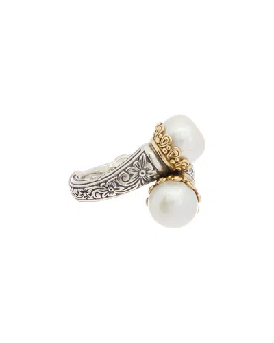 Shop Konstantino Hermione 18k & Silver Pearl Ring In Multi