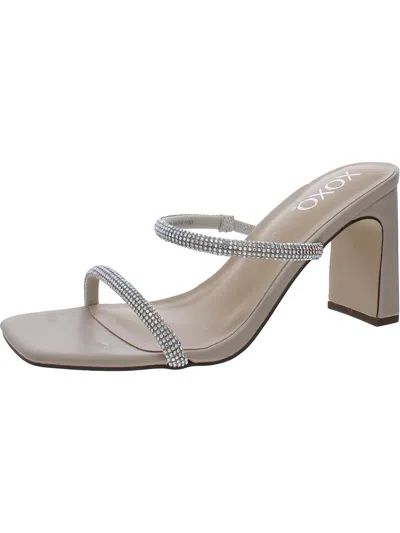 Shop Xoxo Folee Womens Faux Suede Slide Sandals In Multi