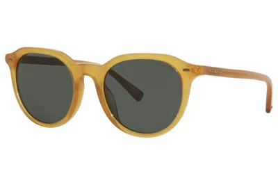 Shop Coach Men's 52mm Milky Amber Sunglasses Hc8339u-52513h-52 In Yellow