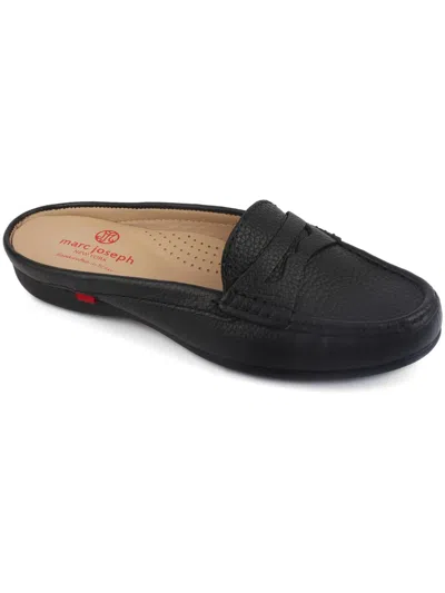 Shop Marc Joseph Union Mule Womens Leather Loafers In Black