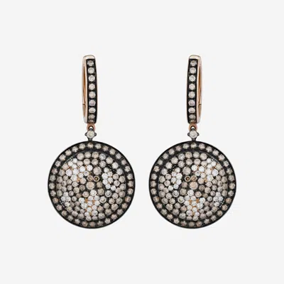 Shop Piero Milano 18k Rose Gold Diamond 2.72ct. Tw. Drop Earrings Eadi-109297-146 In Silver