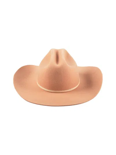 Shop Lack Of Color The Ridge Hat - 55cm In Peach In Beige