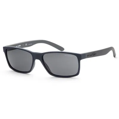 Shop Arnette Men's 58mm Rubber Navy Sunglasses An4185-218887-58 In Grey