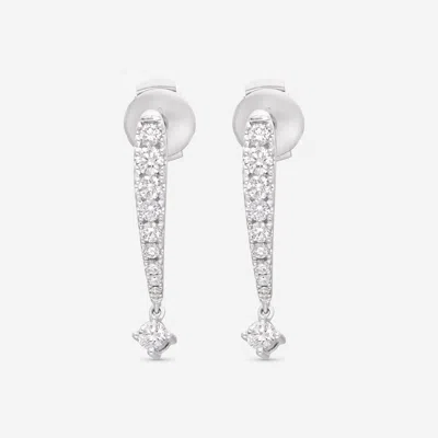 Shop Ina Mar 14k Gold, Diamonds 0.82ct. Tw. Drop Earrings Cn/566236 In Silver