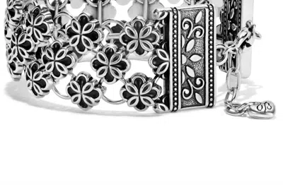 Shop Brighton Women's Rajasthan Garden Bracelet In Silver In Black