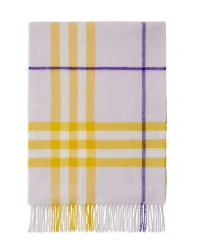 Burberry Women Giant Check Cashmere Scarf In Haze