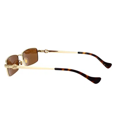 Gucci Eyewear Sunglasses In Gold