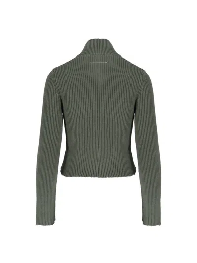 Shop Mm6 Maison Margiela Sweaters In Green