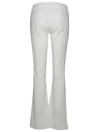 Shop P.a.r.o.s.h . 'chimera' White Cotton Blend Jeans