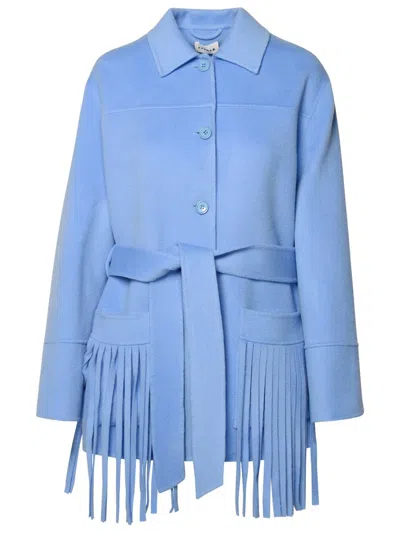 Shop P.a.r.o.s.h . Light Blue Cashmere Blend Jacket