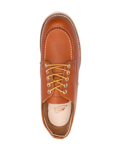 Shop Red Wing Shoes Moc Oxford Leather Brogues In Leather Brown