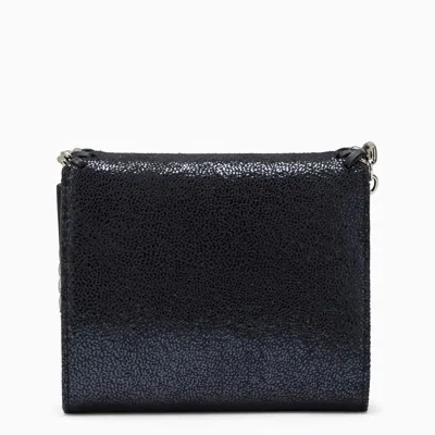 Shop Stella Mccartney Falabella Small Continental Wallet Ink In Blue