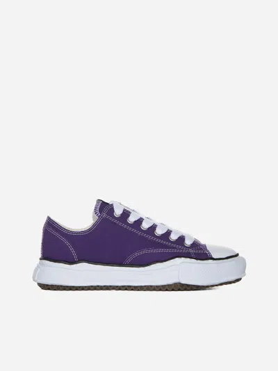 Shop Miharayasuhiro Peterson Canvas Low-top Sneakers In Purple