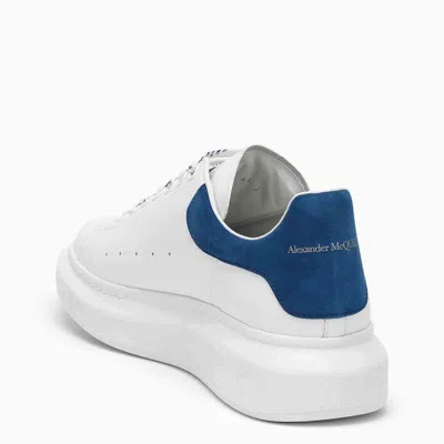 Shop Alexander Mcqueen White/blue Oversize Sneakers