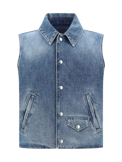 Shop Givenchy Jackets In Indigo Blue