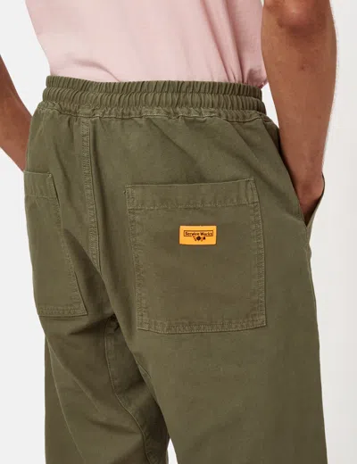 Shop Service Works Classic Canvas Chef Pant In Olive Green