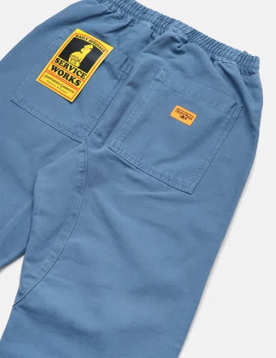 Shop Service Works Classic Canvas Chef Pant In Blue