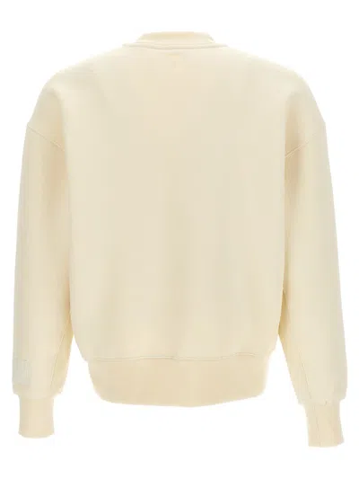Shop Ami Alexandre Mattiussi Ami Paris Logo Embroidery Sweatshirt In White