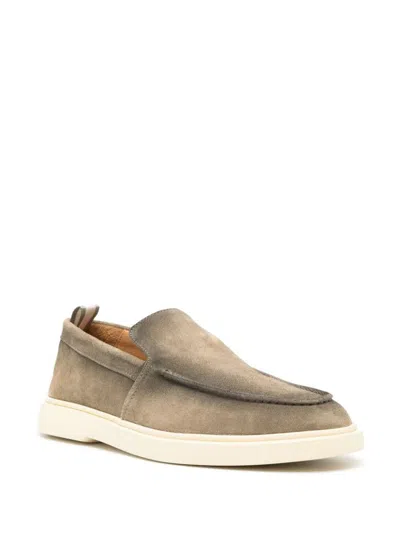 Shop Officine Creative Gradient Effect Moccasins In Grey