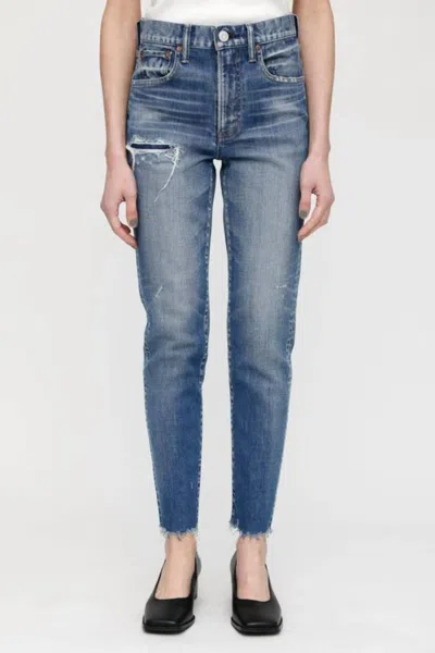 Shop Moussy Hammond High-rise Skinny Jean In Blue