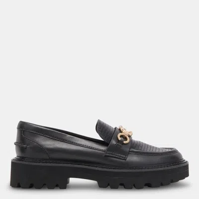 Shop Dolce Vita Mambo Loafers Black Multi Leather