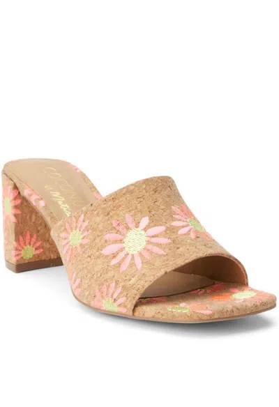 Shop Matisse Kristin Block Sandals In Pink Daisy In Multi
