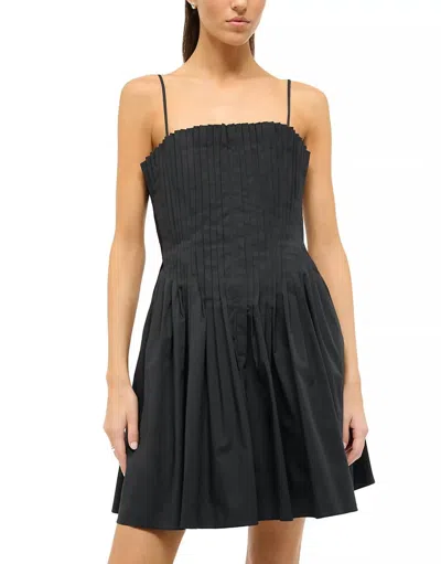 Shop Staud Mini Bella Dress In Black